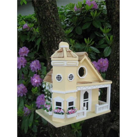 Feedingtime Fledgling Series Flower Pot Cottage Birdhouse - Yellow FE2989851